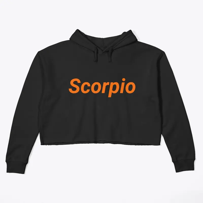 Pancakes dream Scorpio crop hoodie