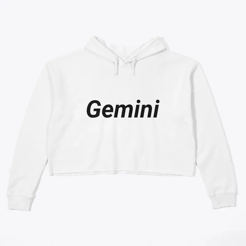 Pancakes dream Gemini zodiac crop hoodie