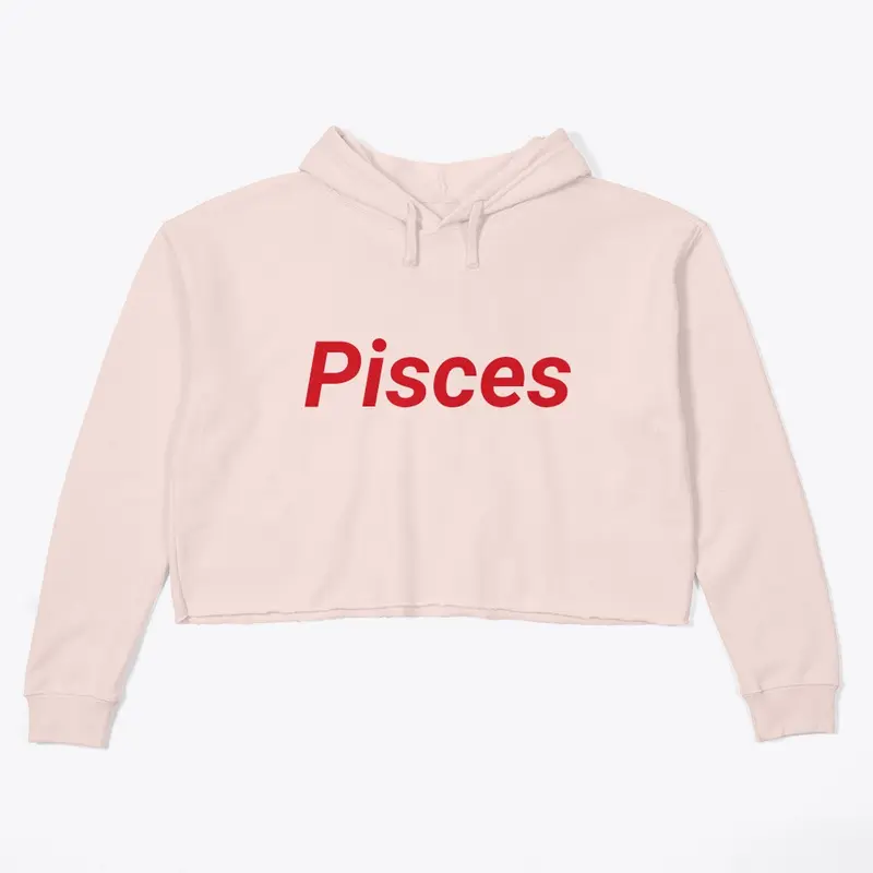 Pancakes dream Pisces zodiac crop hoodie