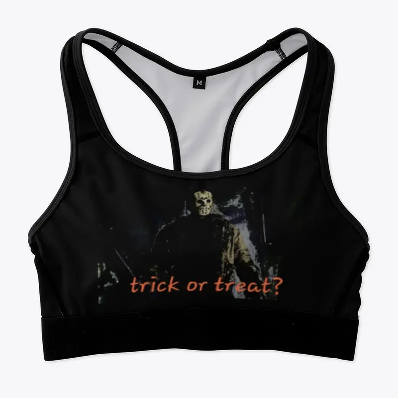 Jason trick or treat? Sports bra