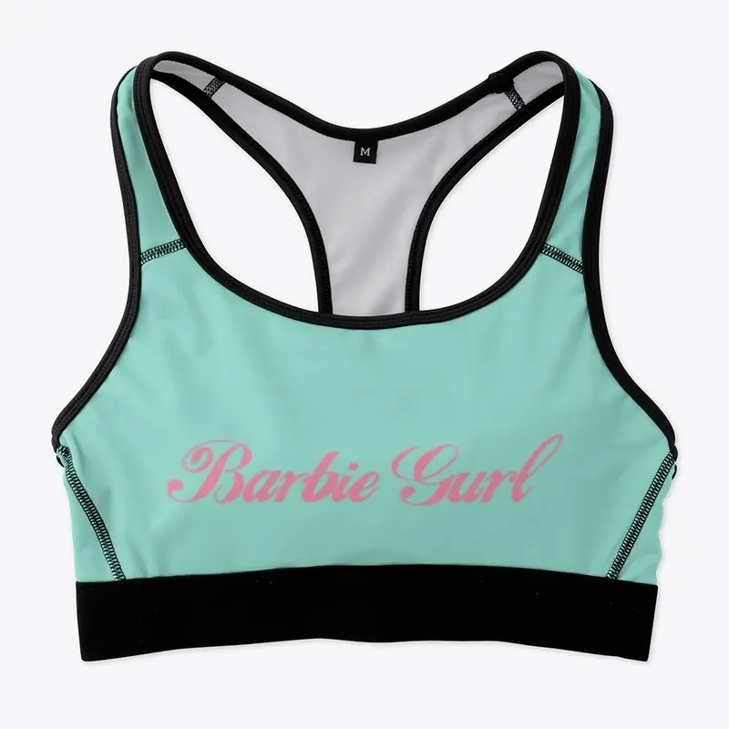 Barbie Gurl sports bra by Pancakes Dream