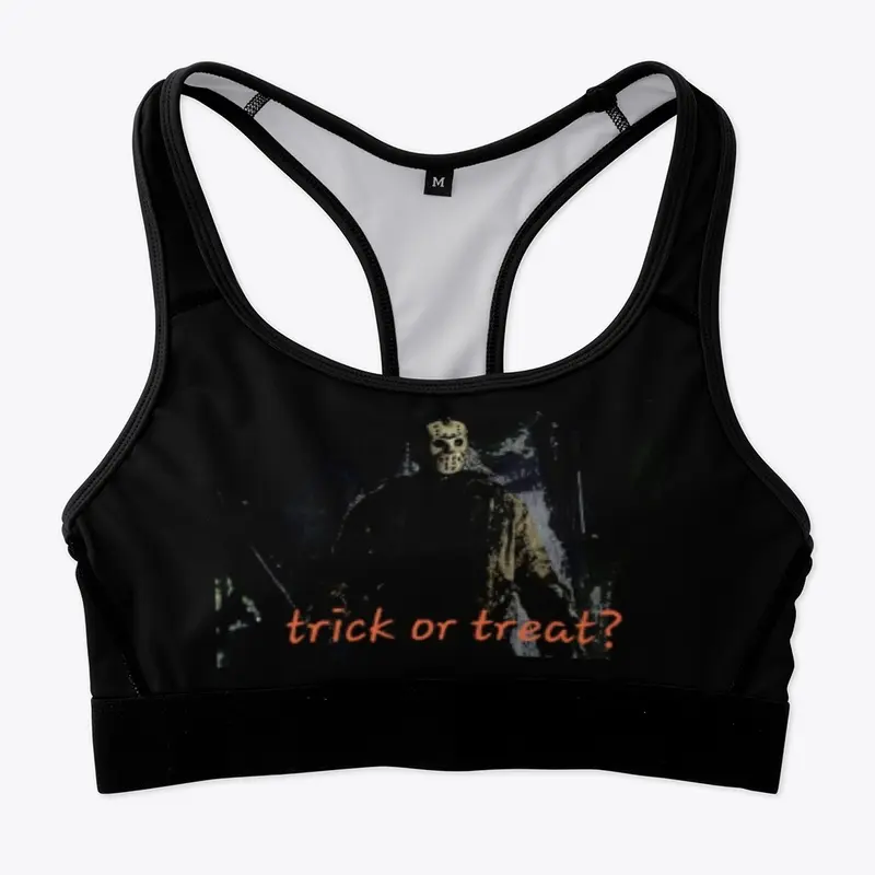 Jason trick or treat? Sports bra